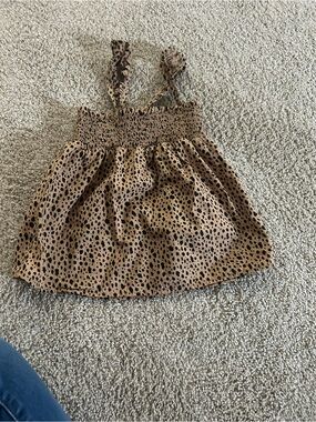 Okie Dokie 4T Cheetah Print Tank